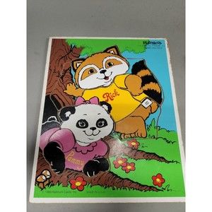 Vintage 1980 Hallmark Playskool Shirt Tales Pammy & Rick Wooden Puzzle #330-10